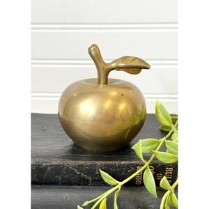 Vintage Brass Apple Bell – Teacher Gift Decor